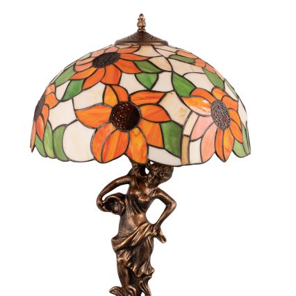 BRILAGI - Tiffany vitrážová stolní lampa SUNFLOWER 1xE27/60W/230V