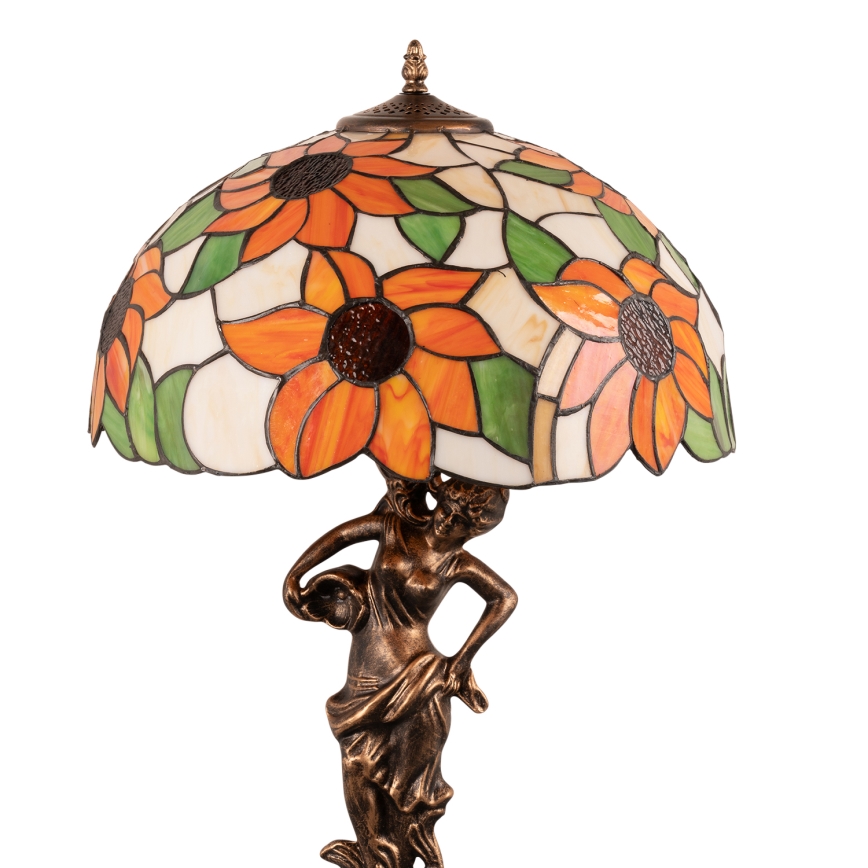 BRILAGI - Tiffany vitrážová stolní lampa SUNFLOWER 1xE27/60W/230V