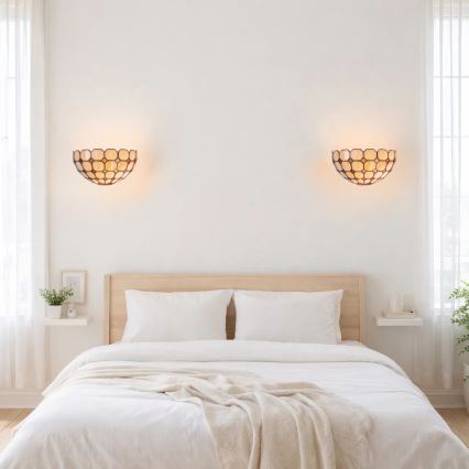 Brilagi - Tiffany vitrážové nástěnné svítidlo DORAN 1xE14/40W/230V