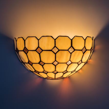 Brilagi - Tiffany vitrážové nástěnné svítidlo DORAN 1xE14/40W/230V