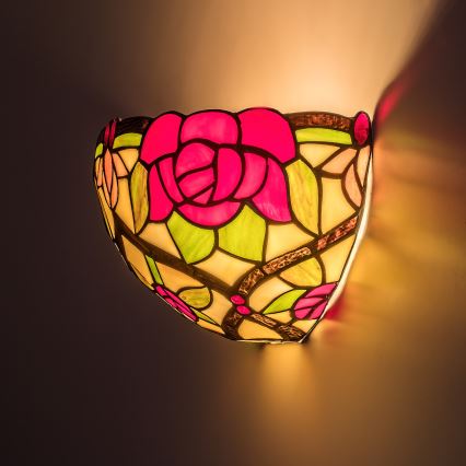 Brilagi - Tiffany vitrážové nástěnné svítidlo GARLAN 1xE14/40W/230V