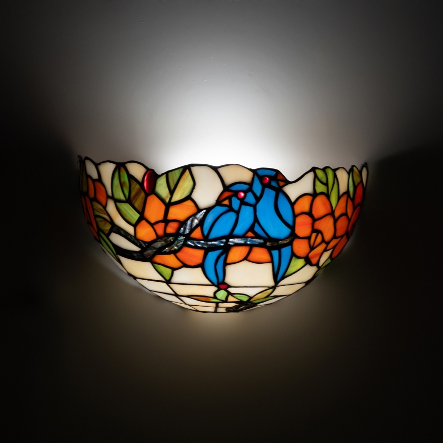 Brilagi - Tiffany vitrážové nástěnné svítidlo JUNGLE 1xE14/40W/230V