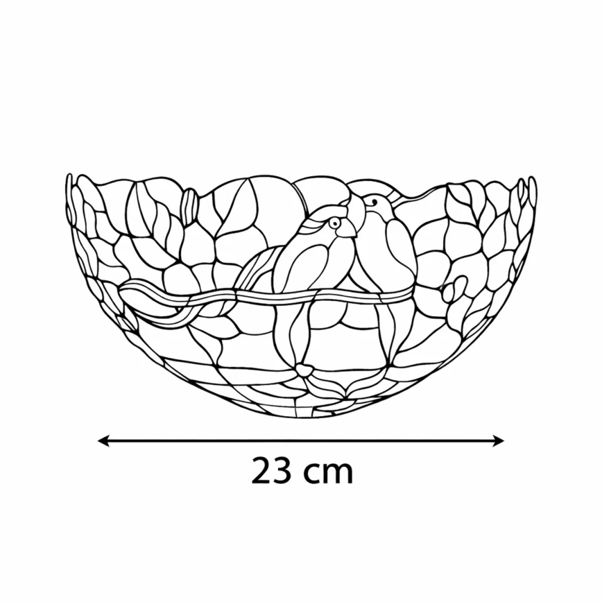 Brilagi - Tiffany vitrážové nástěnné svítidlo JUNGLE 1xE14/40W/230V