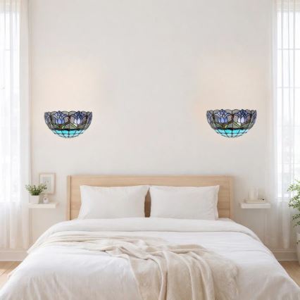 Brilagi - Tiffany vitrážové nástěnné svítidlo LORAS 1xE14/40W/230V