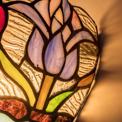 Brilagi - Tiffany vitrážové nástěnné svítidlo LORAS 1xE14/40W/230V