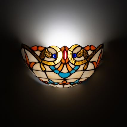 Brilagi - Tiffany vitrážové nástěnné svítidlo MIRABELLA 1xE14/40W/230V