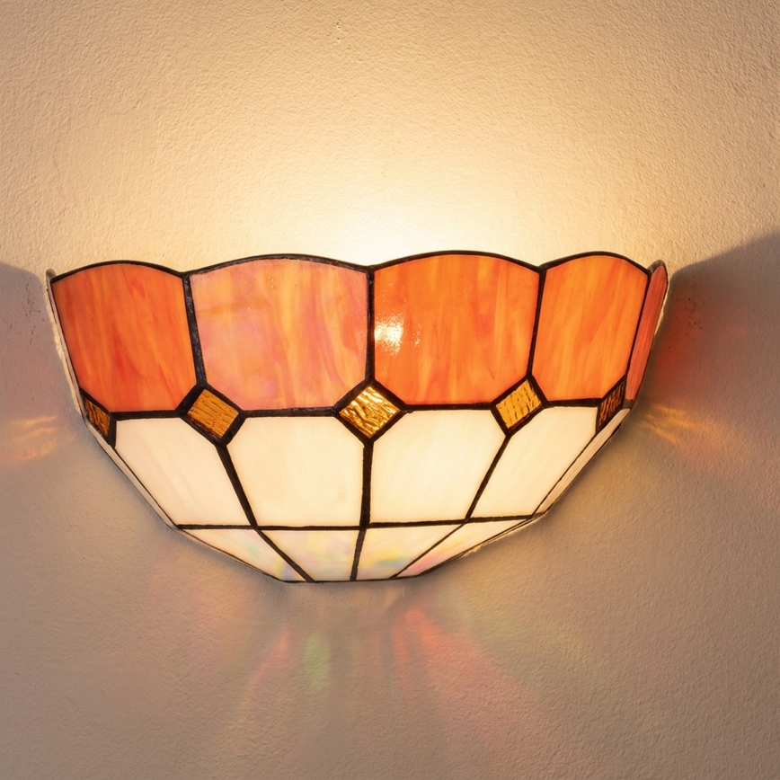 Brilagi - Tiffany vitrážové nástěnné svítidlo SIENNA 1xE14/40W/230V