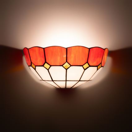 Brilagi - Tiffany vitrážové nástěnné svítidlo SIENNA 1xE14/40W/230V