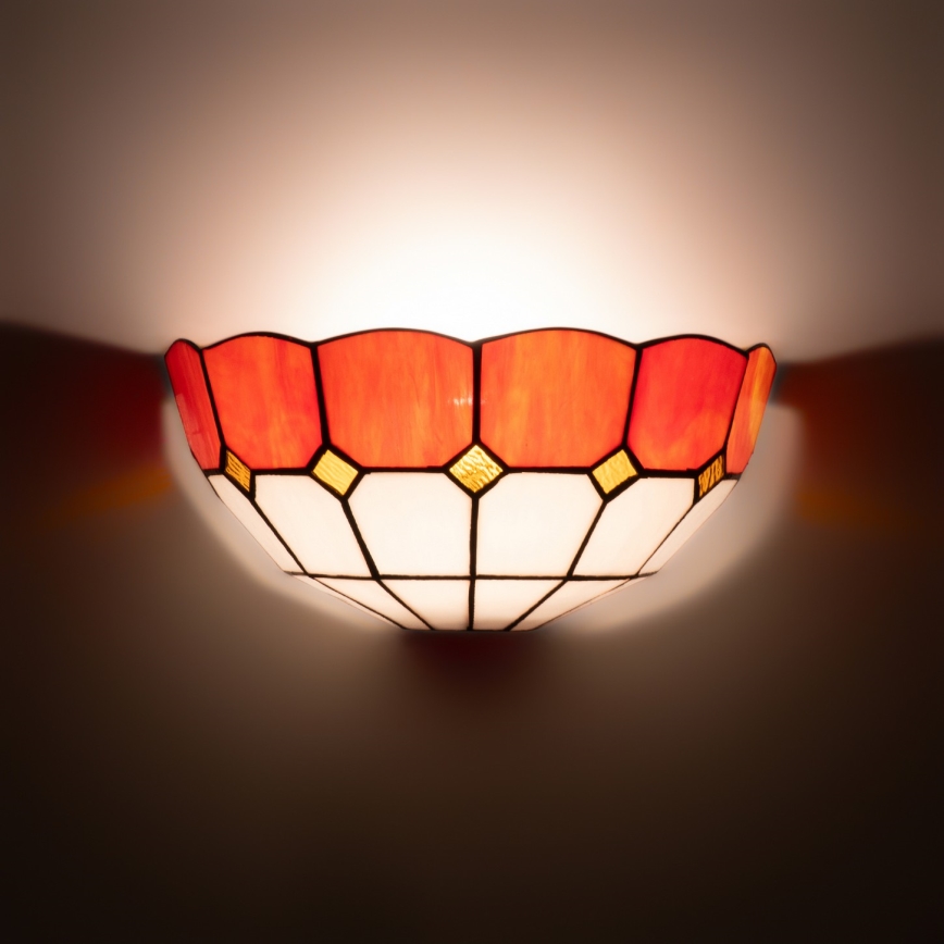 Brilagi - Tiffany vitrážové nástěnné svítidlo SIENNA 1xE14/40W/230V