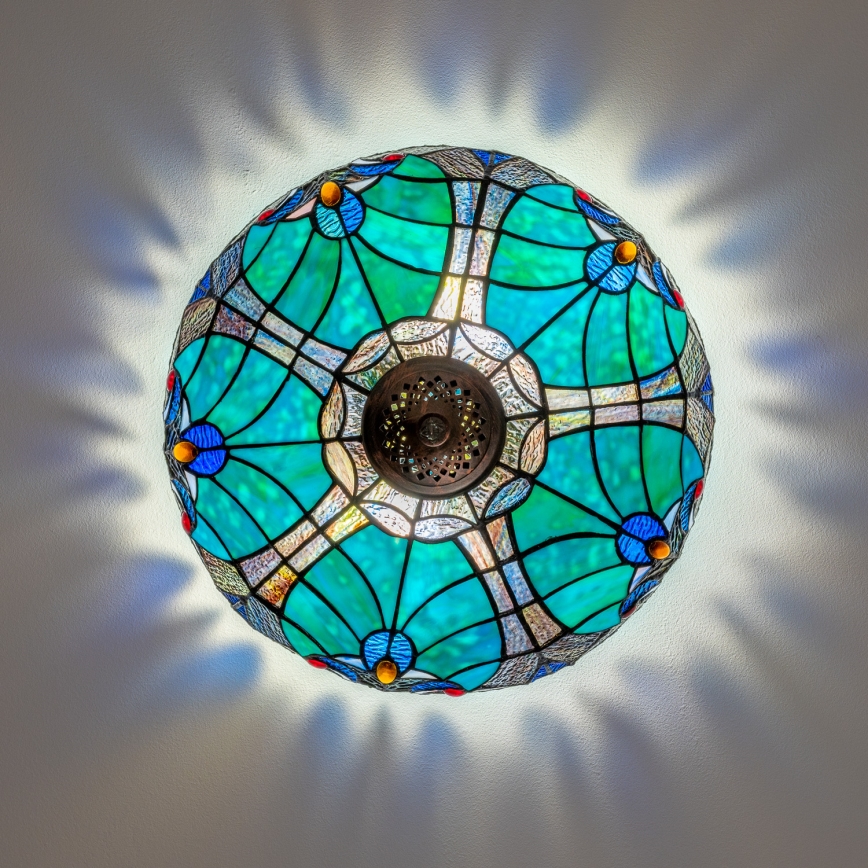 BRILAGI - Tiffany vitrážové stropní svítidlo CORAL 2xE27/60W/230V pr. 40 cm