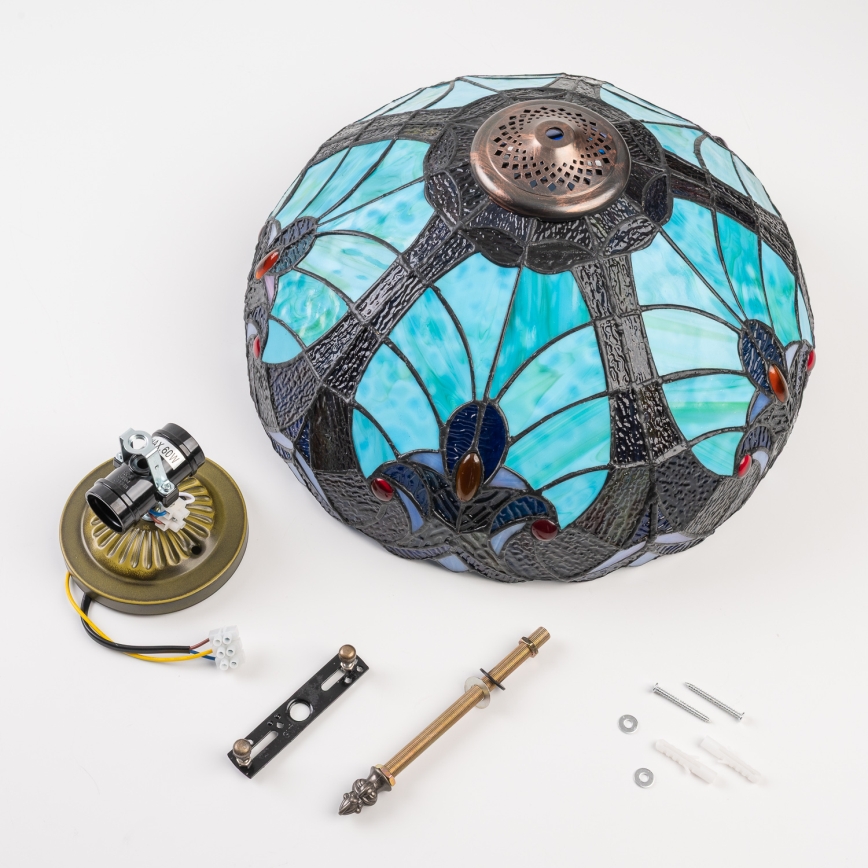 BRILAGI - Tiffany vitrážové stropní svítidlo CORAL 2xE27/60W/230V pr. 40 cm