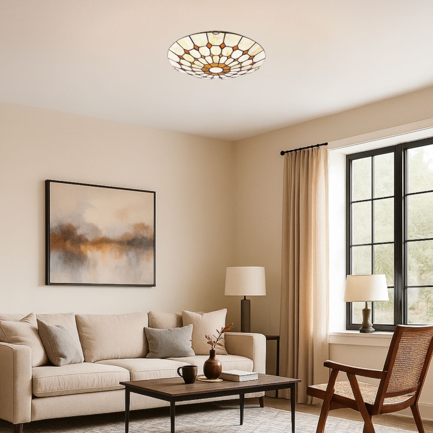 Brilagi - Tiffany vitrážové stropní svítidlo DORAN 2xE27/60W/230V