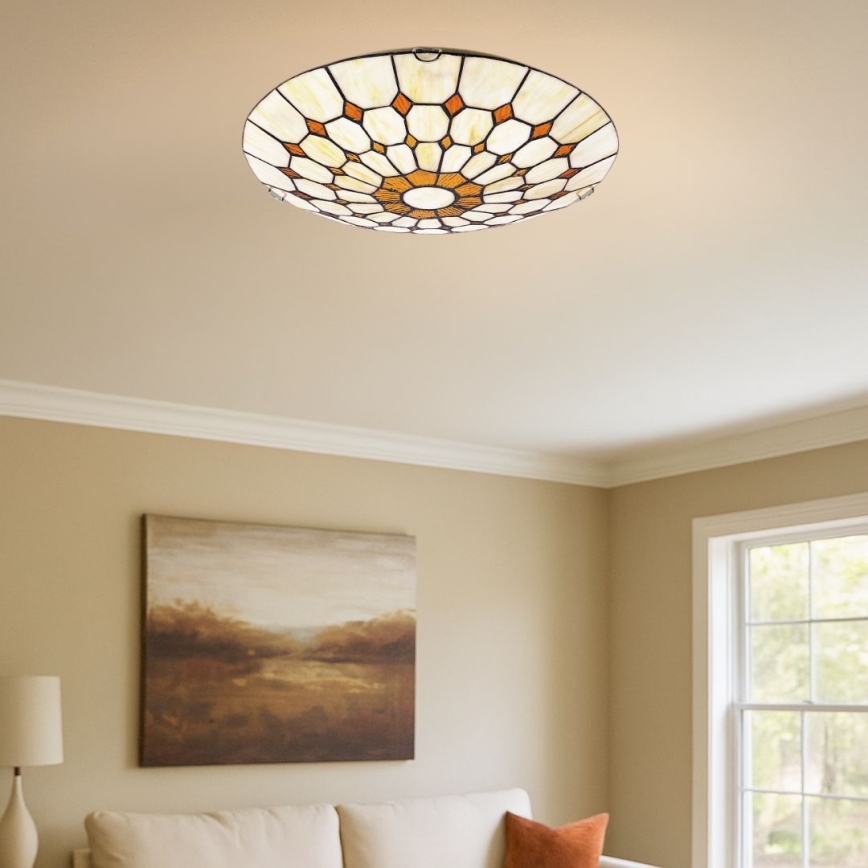 Brilagi - Tiffany vitrážové stropní svítidlo DORAN 2xE27/60W/230V