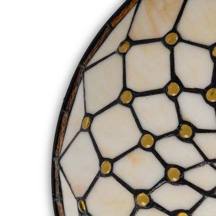 Brilagi - Tiffany vitrážové stropní svítidlo IVORY 2xE27/60W/230V pr. 40 cm