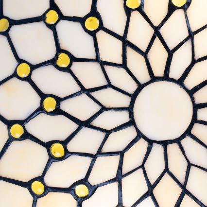Brilagi - Tiffany vitrážové stropní svítidlo IVORY 2xE27/60W/230V pr. 40 cm