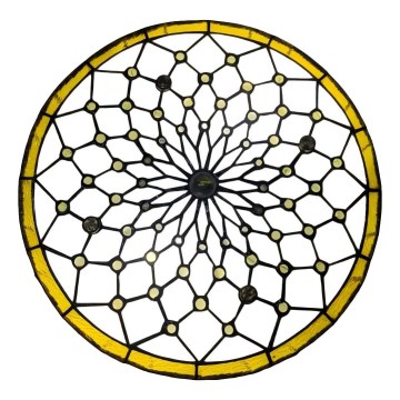 Brilagi - Tiffany vitrážové stropní svítidlo IVORY 3xE27/60W/230V pr. 40 cm