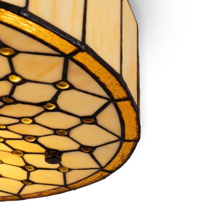 Brilagi - Tiffany vitrážové stropní svítidlo IVORY 3xE27/60W/230V pr. 40 cm