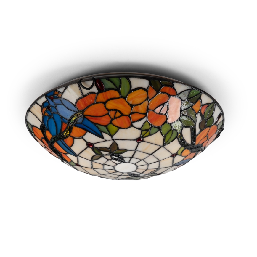 Brilagi - Tiffany vitrážové stropní svítidlo JUNGLE 2xE27/60W/230V pr. 40 cm