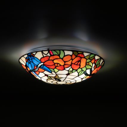 Brilagi - Tiffany vitrážové stropní svítidlo JUNGLE 2xE27/60W/230V pr. 40 cm