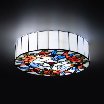 Brilagi - Tiffany vitrážové stropní svítidlo JUNGLE 3xE27/60W/230V pr. 40 cm