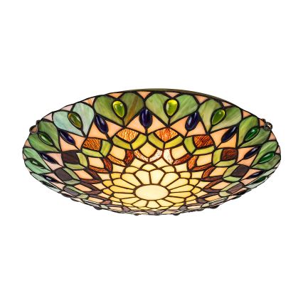 BRILAGI - Tiffany vitrážové stropní svítidlo MARGARET 2xE27/60W/230V pr. 40 cm