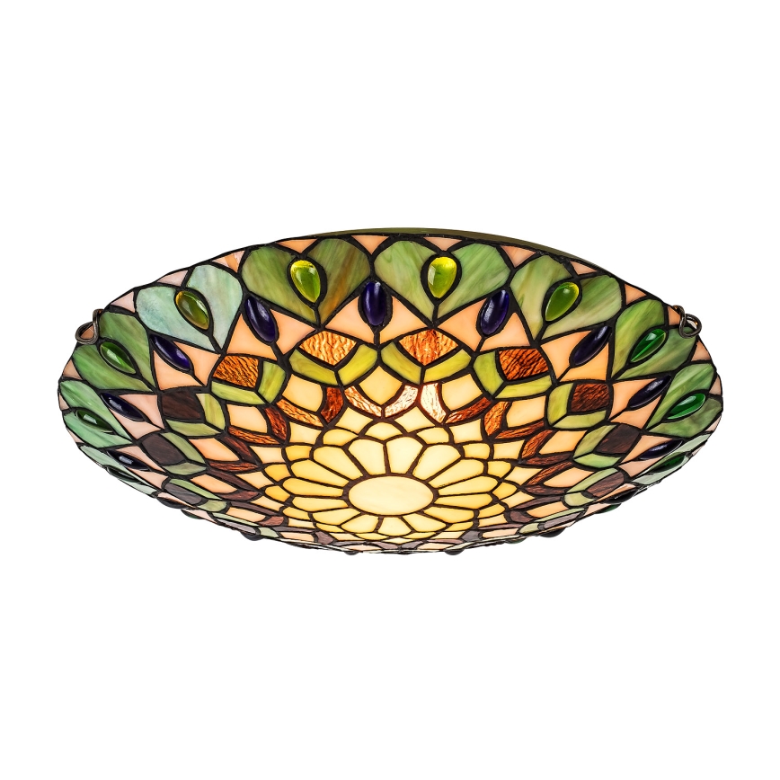 BRILAGI - Tiffany vitrážové stropní svítidlo MARGARET 2xE27/60W/230V pr. 40 cm