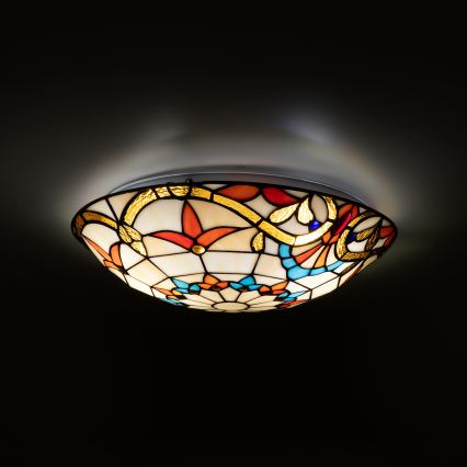Brilagi - Tiffany vitrážové stropní svítidlo MIRABELLA 2xE27/60W/230V pr. 40 cm
