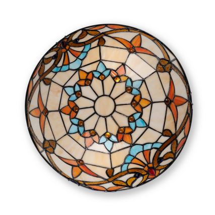 Brilagi - Tiffany vitrážové stropní svítidlo MIRABELLA 2xE27/60W/230V pr. 40 cm