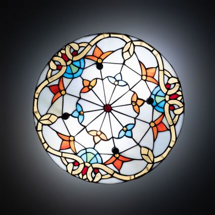 Brilagi - Tiffany vitrážové stropní svítidlo MIRABELLA 3xE27/60W/230V pr. 40 cm