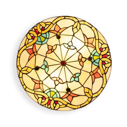 Brilagi - Tiffany vitrážové stropní svítidlo MIRABELLA 3xE27/60W/230V pr. 40 cm