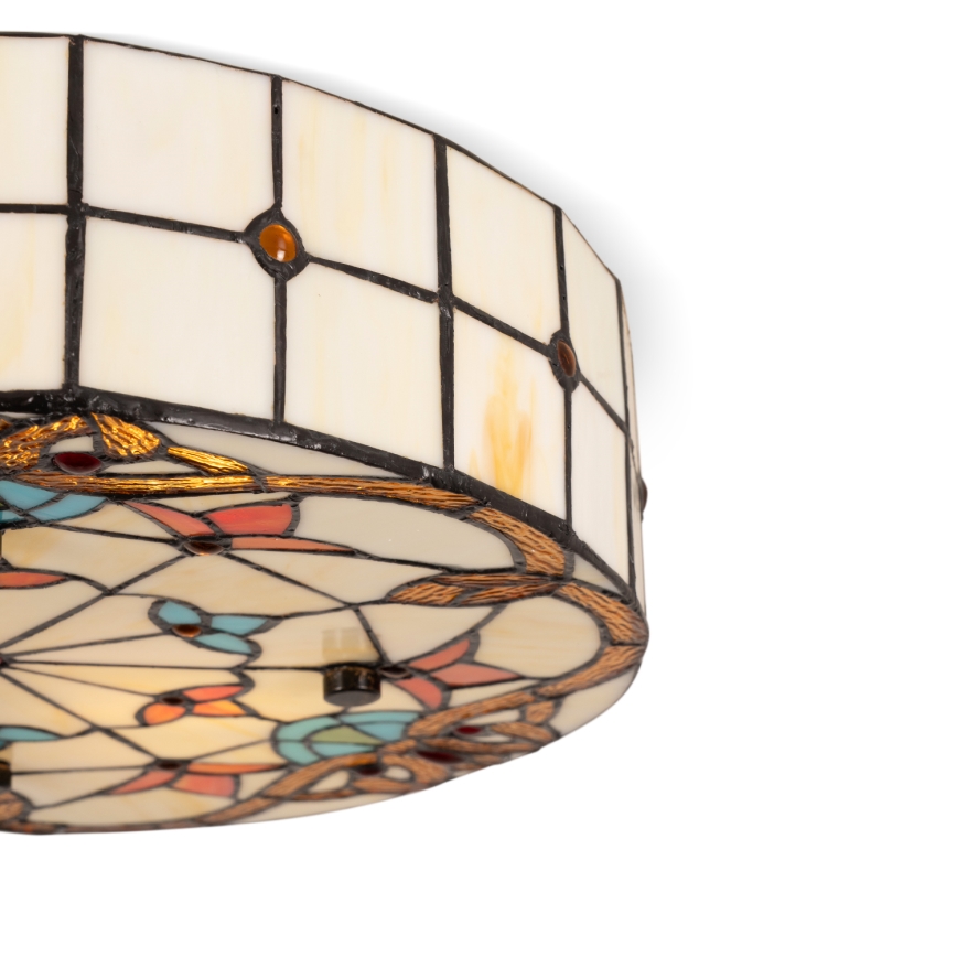 Brilagi - Tiffany vitrážové stropní svítidlo MIRABELLA 3xE27/60W/230V pr. 40 cm