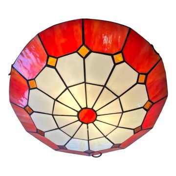 Brilagi - Tiffany vitrážové stropní svítidlo SIENNA 2xE27/60W/230V pr. 40 cm
