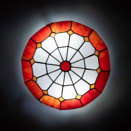 Brilagi - Tiffany vitrážové stropní svítidlo SIENNA 2xE27/60W/230V pr. 40 cm