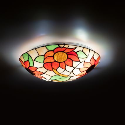 Brilagi - Tiffany vitrážové stropní svítidlo SUNFLOWER 2xE27/60W/230V pr. 40 cm