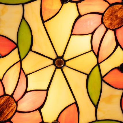 Brilagi - Tiffany vitrážové stropní svítidlo SUNFLOWER 3xE27/60W/230V pr. 40 cm
