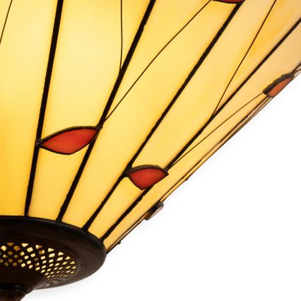 Brilagi - Tiffany vitrážový lustr na řetězu FOLIA 3xE27/60W/230V pr. 50 cm