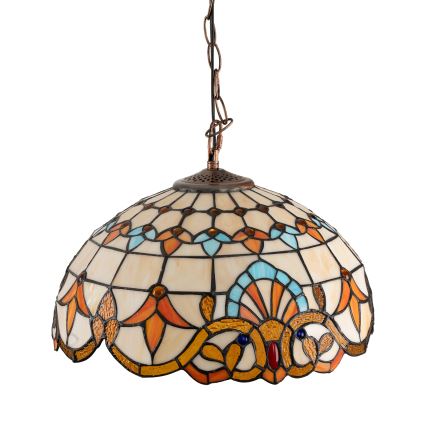 Brilagi - Tiffany vitrážový lustr na řetězu MIRABELLA 1xE27/60W/230V pr. 40 cm