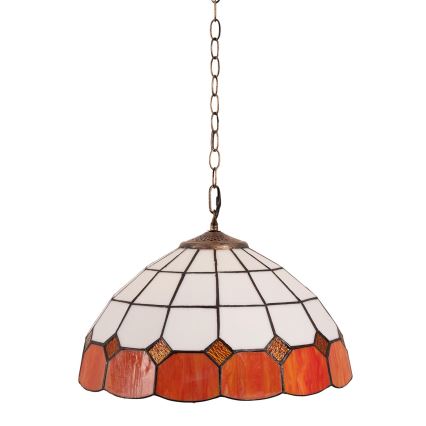 Brilagi - Tiffany vitrážový lustr na řetězu SIENNA 1xE27/60W/230V pr. 40 cm