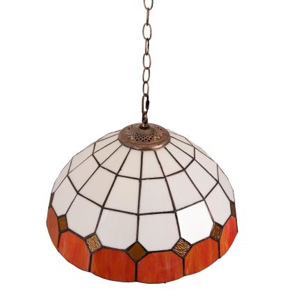 Brilagi - Tiffany vitrážový lustr na řetězu SIENNA 1xE27/60W/230V pr. 40 cm