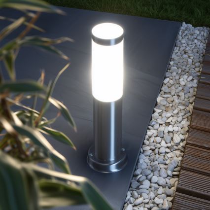 Brilagi - Venkovní lampa NOVA 1xE27/15W/230V 40 cm IP44 matný chrom