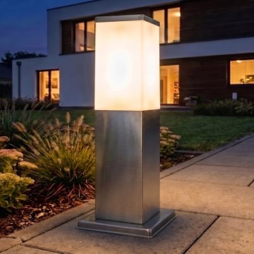 Brilagi - Venkovní lampa NOVA 1xE27/15W/230V 40 cm IP44 matný chrom