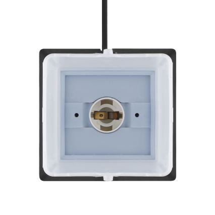 Brilagi - Venkovní lampa se 2 zásuvkami SCHUKO 1xE14/15W/230V IP44 černá