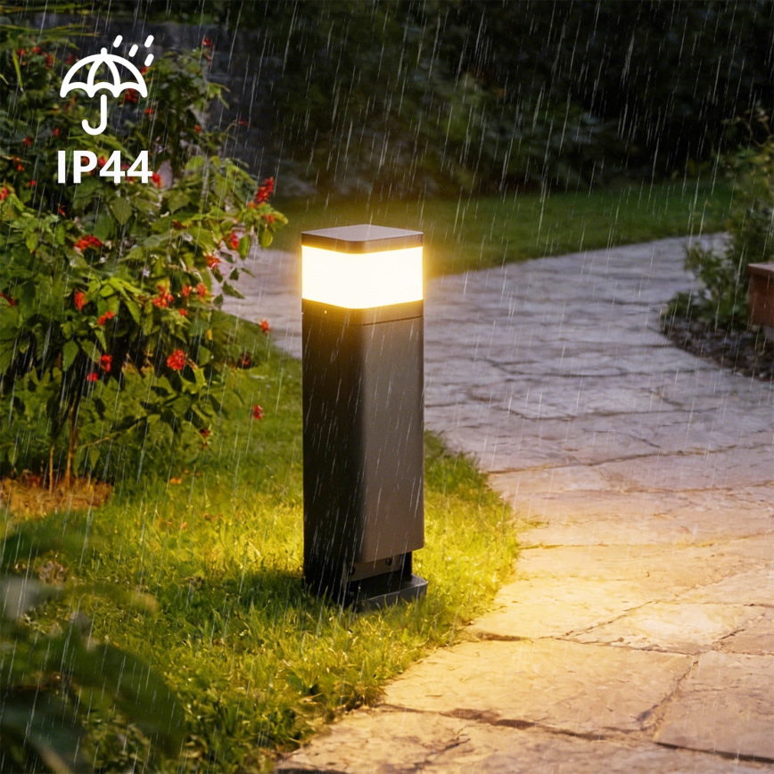 Brilagi - Venkovní lampa se 2 zásuvkami SCHUKO PILLAR 1xG9/11W/230V IP44 antracit