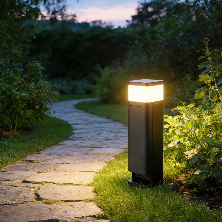 Brilagi - Venkovní lampa se 2 zásuvkami SCHUKO PILLAR 1xG9/11W/230V IP44 antracit