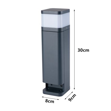 Brilagi - Venkovní lampa se 2 zásuvkami SCHUKO PILLAR 1xG9/11W/230V IP44 antracit