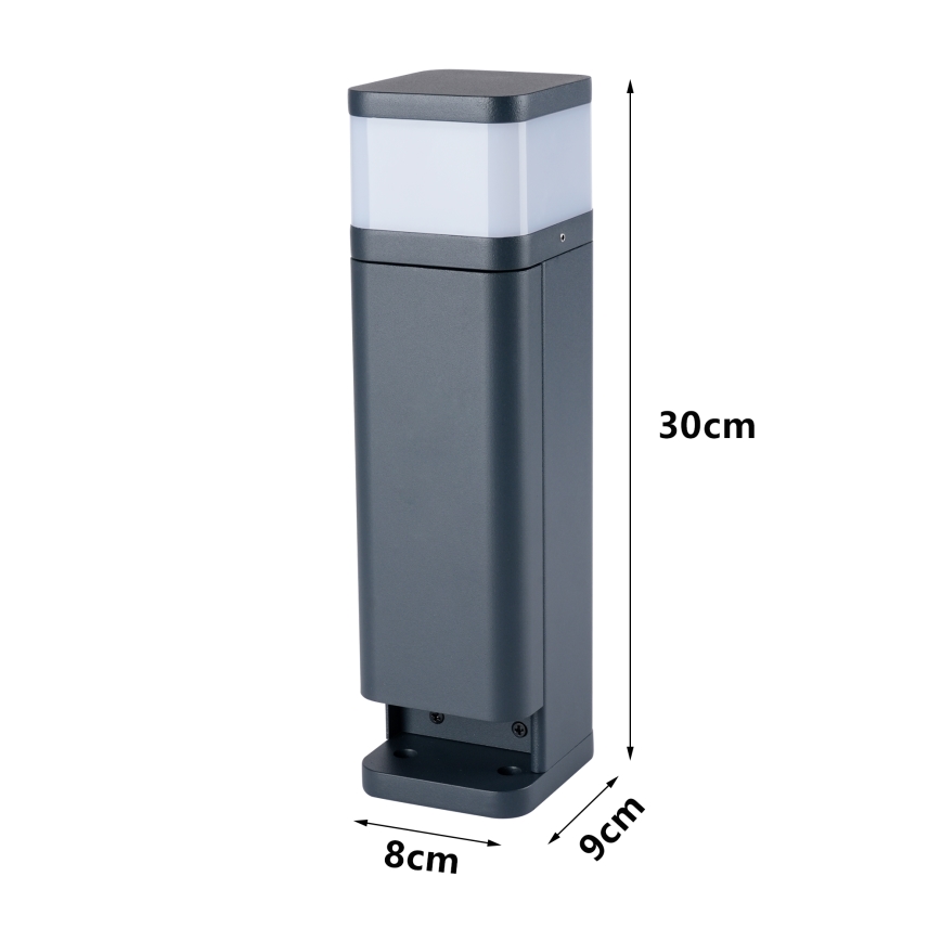 Brilagi - Venkovní lampa se 2 zásuvkami SCHUKO PILLAR 1xG9/11W/230V IP44 antracit