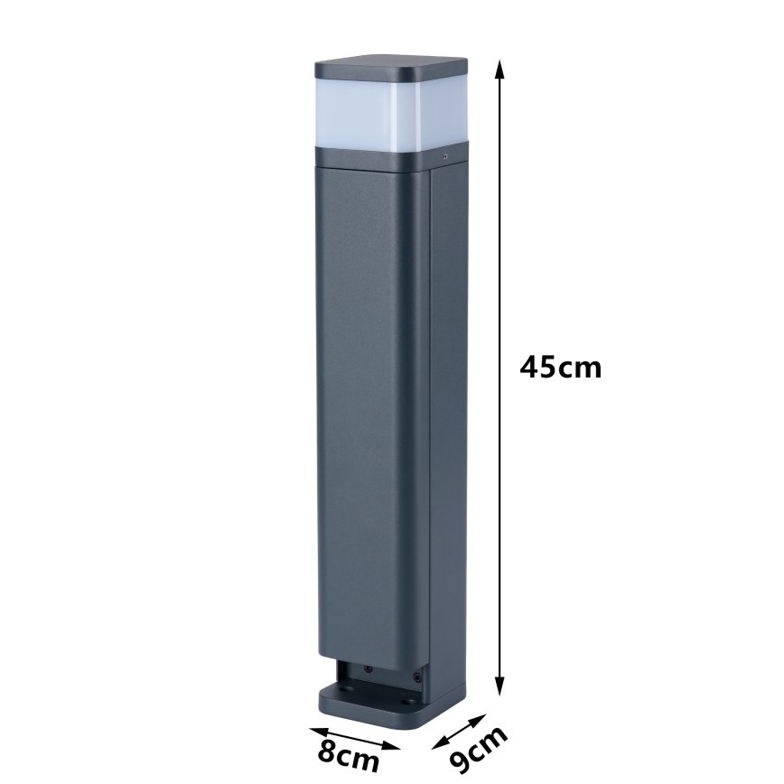 Brilagi - Venkovní lampa se 2 zásuvkami SCHUKO PILLAR 1xG9/11W/230V IP44 antracit