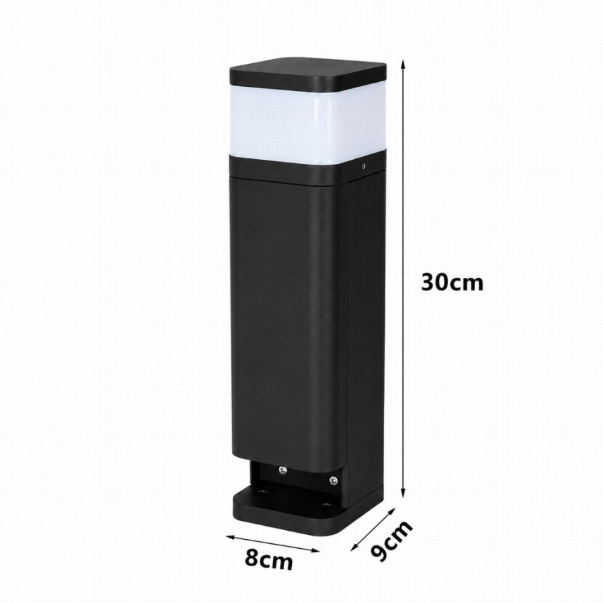 BRILAGI - Venkovní lampa se 2 zásuvkami SCHUKO PILLAR 1xG9/11W/230V IP44 černá