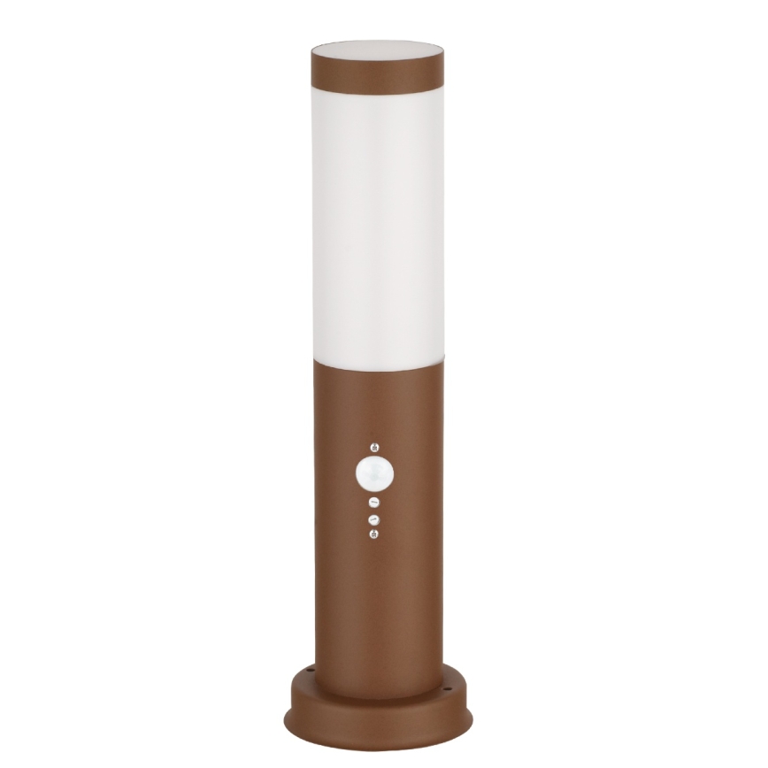 Brilagi - Venkovní lampa se senzorem NOVA 1xE27/15W/230V 40 cm IP44 hnědá
