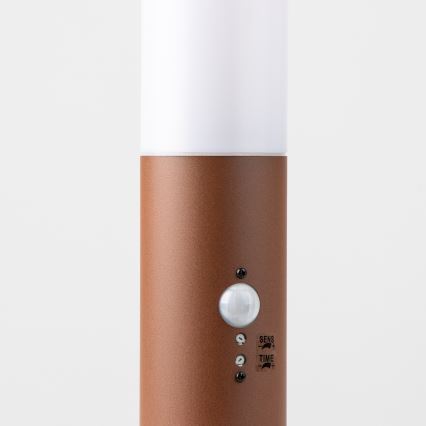 Brilagi - Venkovní lampa se senzorem NOVA 1xE27/15W/230V 40 cm IP44 hnědá